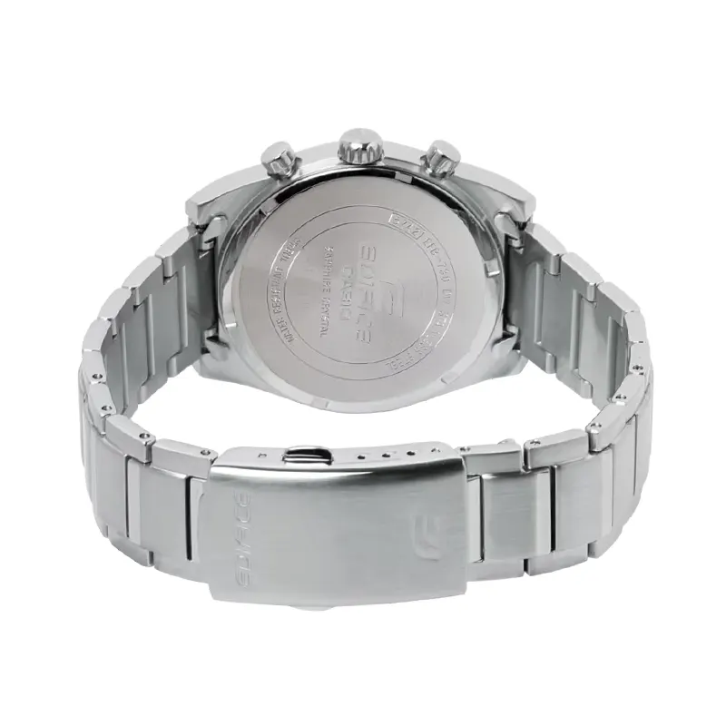 Casio Edifice Chronograph Silver Dial Men's Watch- EFB-730D-7AV